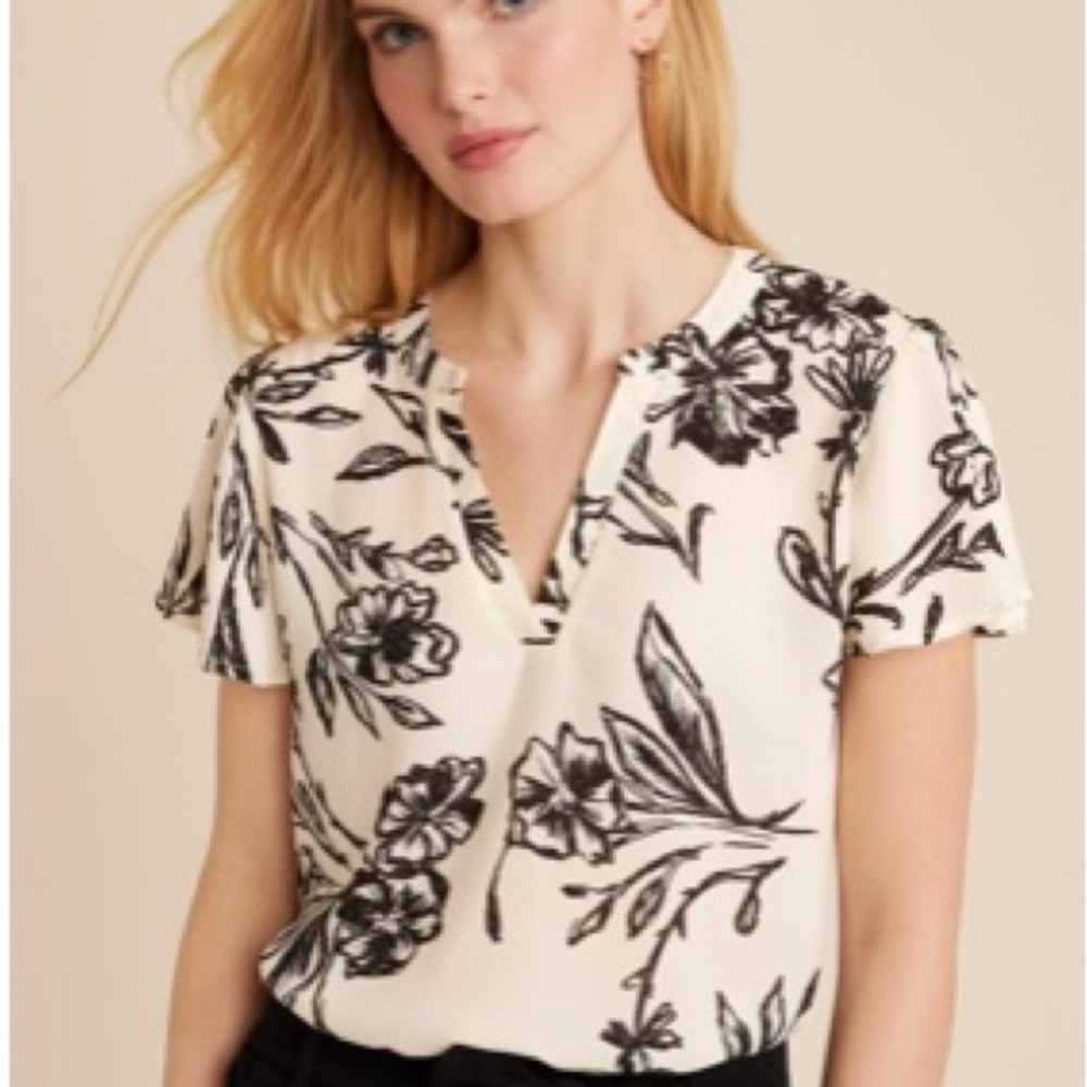 Maurices Atwood Flutter Sleeve Blouse